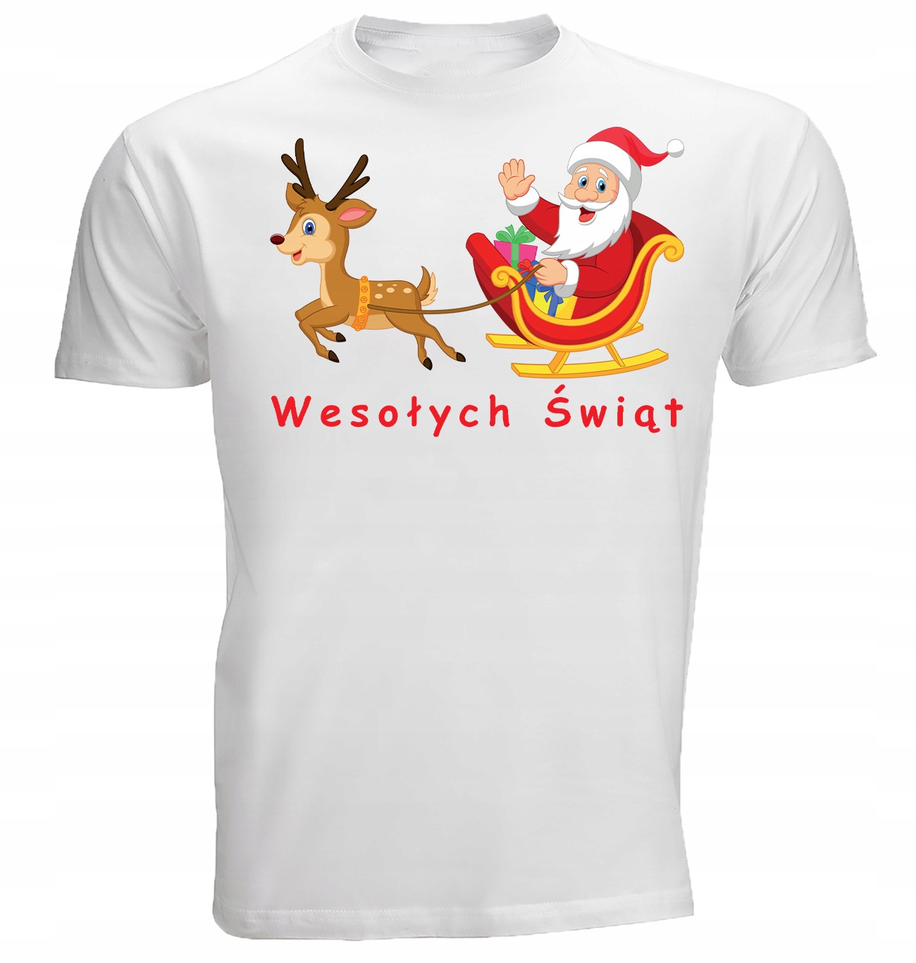 

Koszulka T-shirt Świąteczna Mikołaja Renifer L