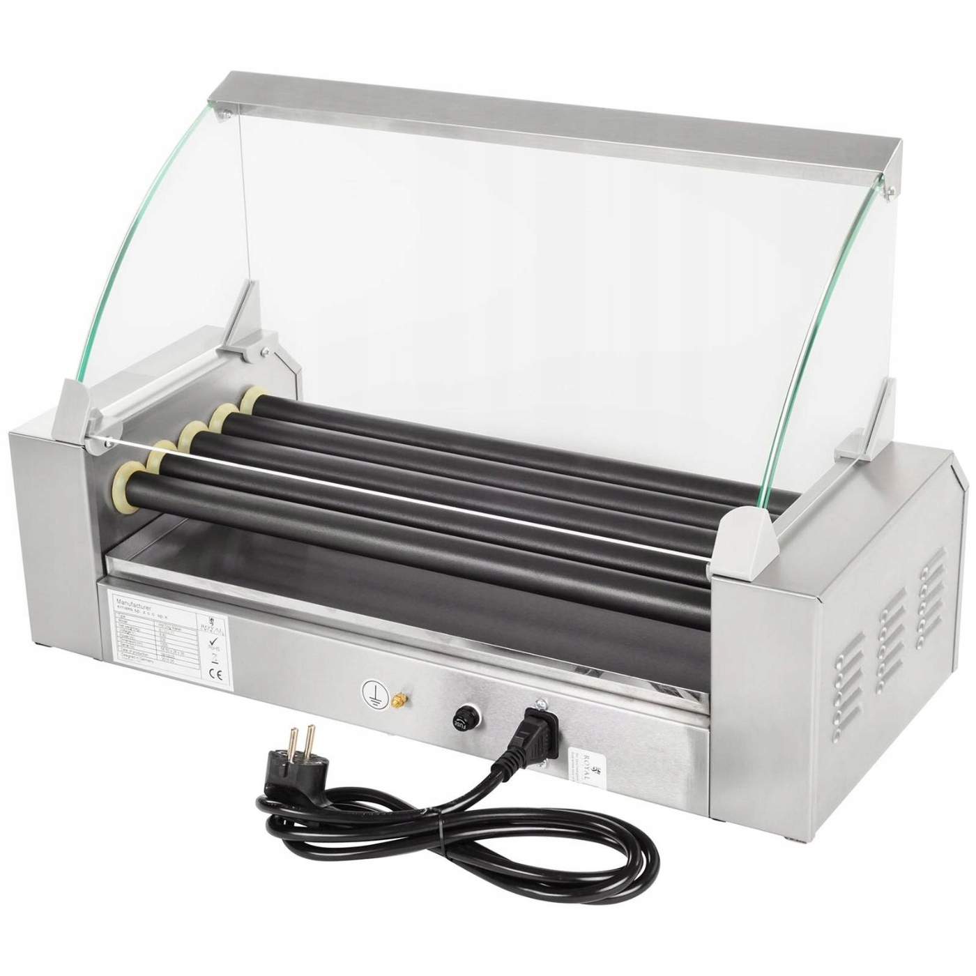 GRILL ROLKOWY ROLLER HOT DOG POKRYWA PODGRZEWACZ Model RCHG-5T