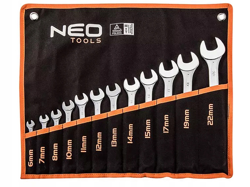 Zestaw kluczy płasko-oczkowych Neo 09-752 6 22 mm (12 elementów)