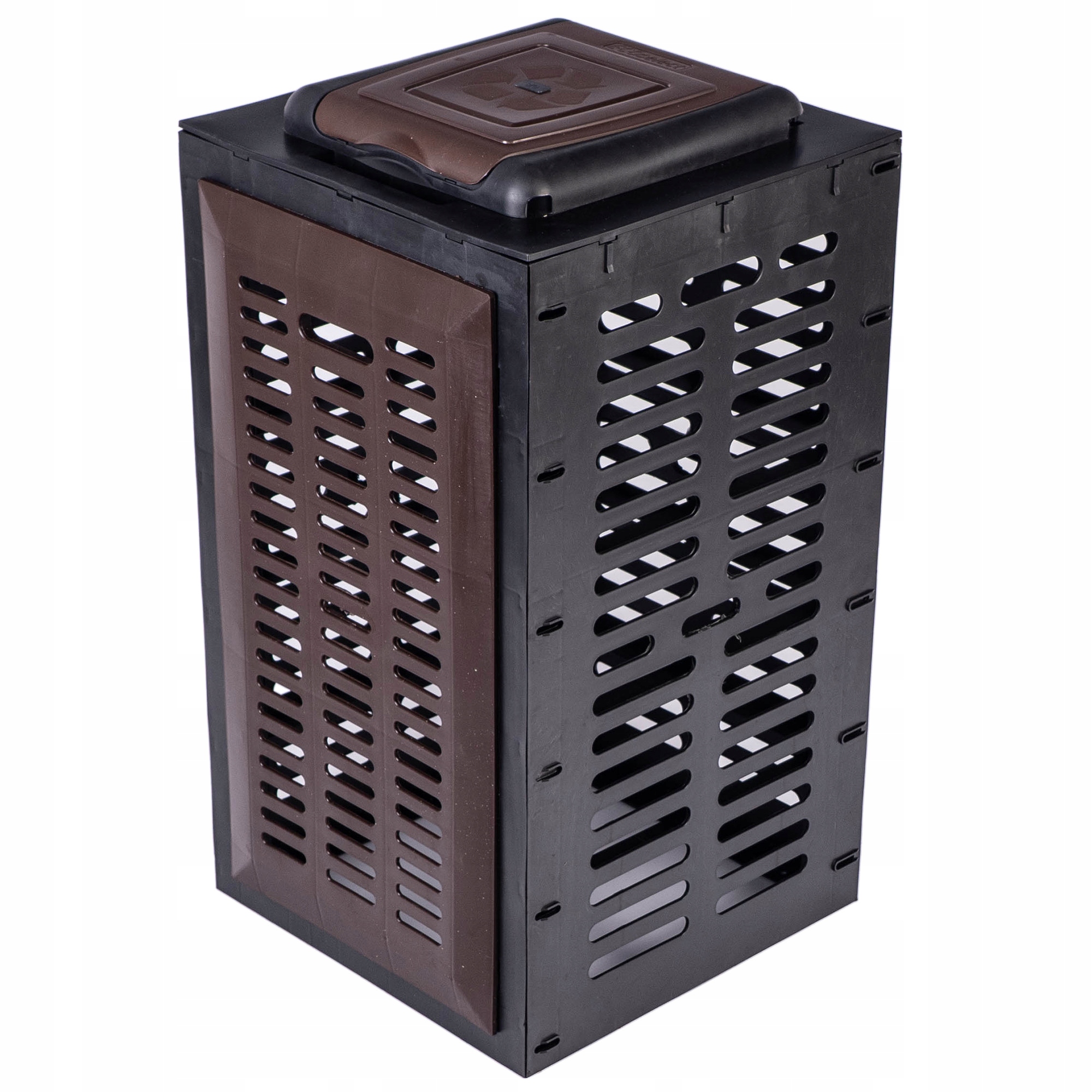 Levně Odpadkový Koš Stojan Na Pytle Na Tříděný Odpad Hnědý