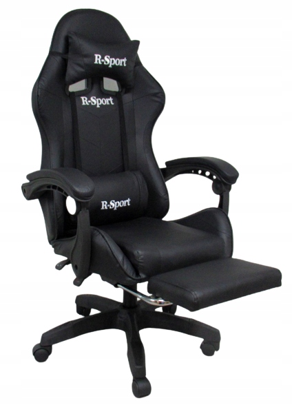 Ігрове крісло K4 R-Sport BLACK з підніжкою+маса EAN (GTIN) 9789029098038