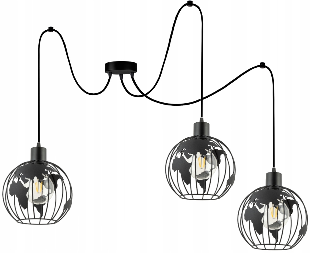 

Lampa Wisząca Sufitowa Żyrandol Globus Led Loft