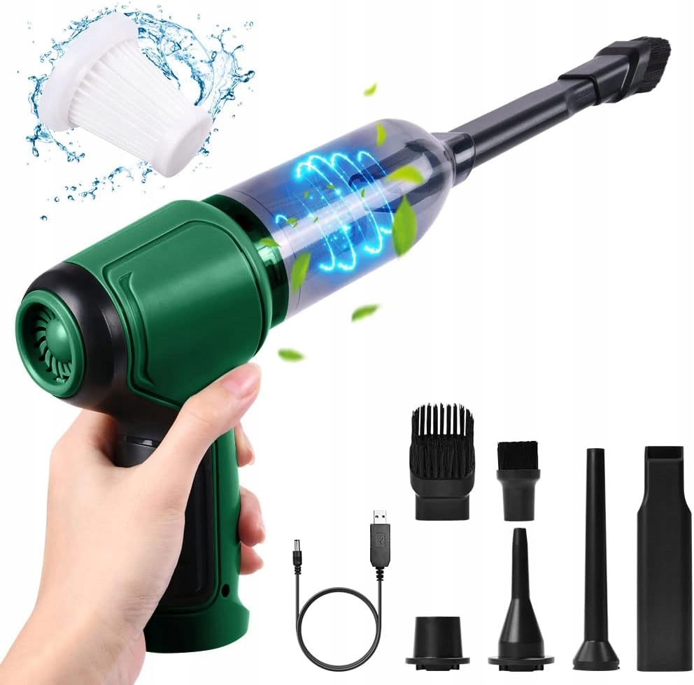 BEZPRZEWODOWY MAŁY ODKURZACZ DO SAMOCHODU RĘCZNY SOLIDNY