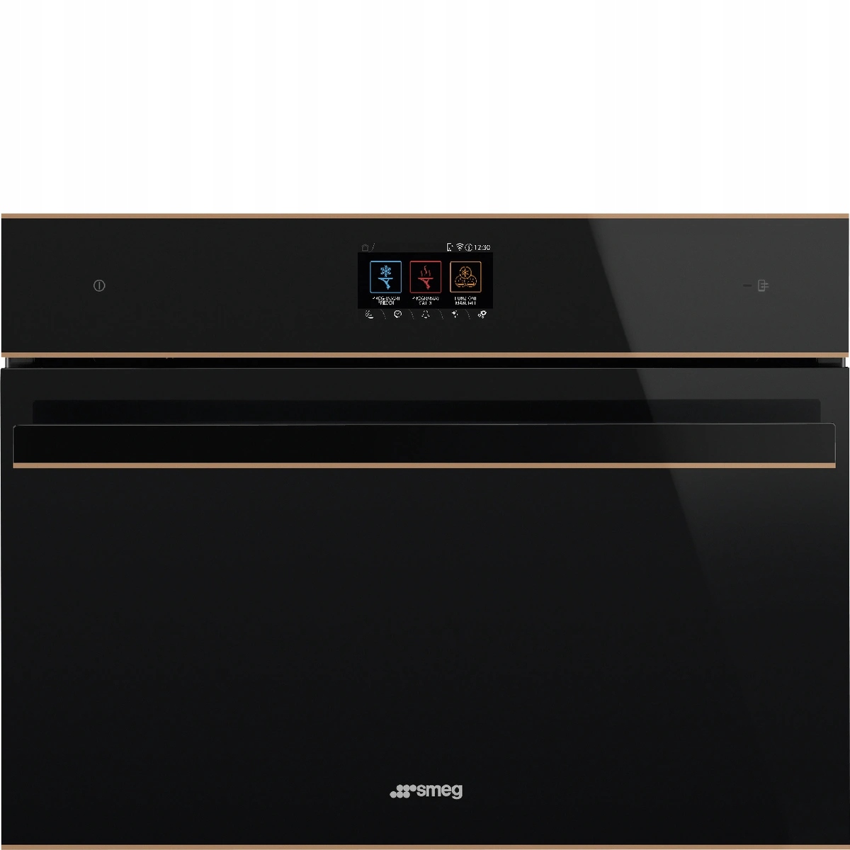 Blast Chiller Smeg SBC4604WNR Czarne szkło miedź