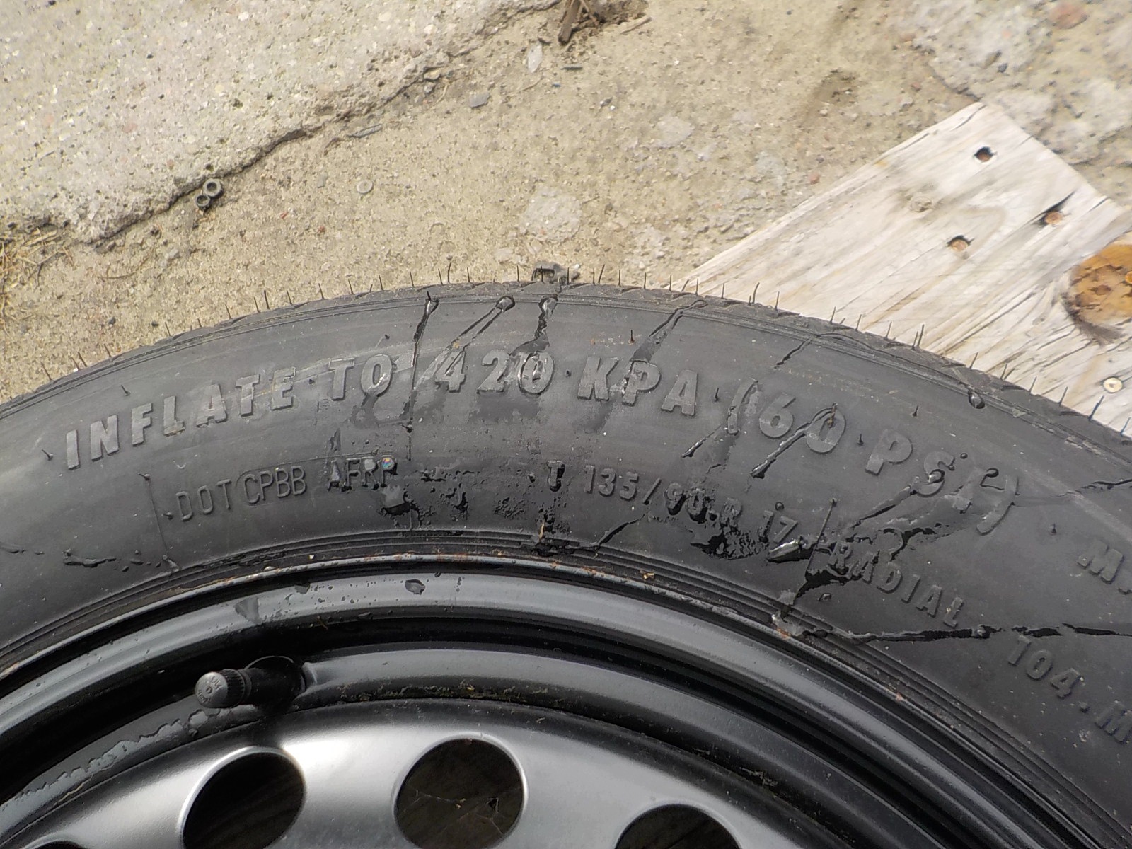 FORD MONDEO V Roue de secours R17 5x108 8V41-AB