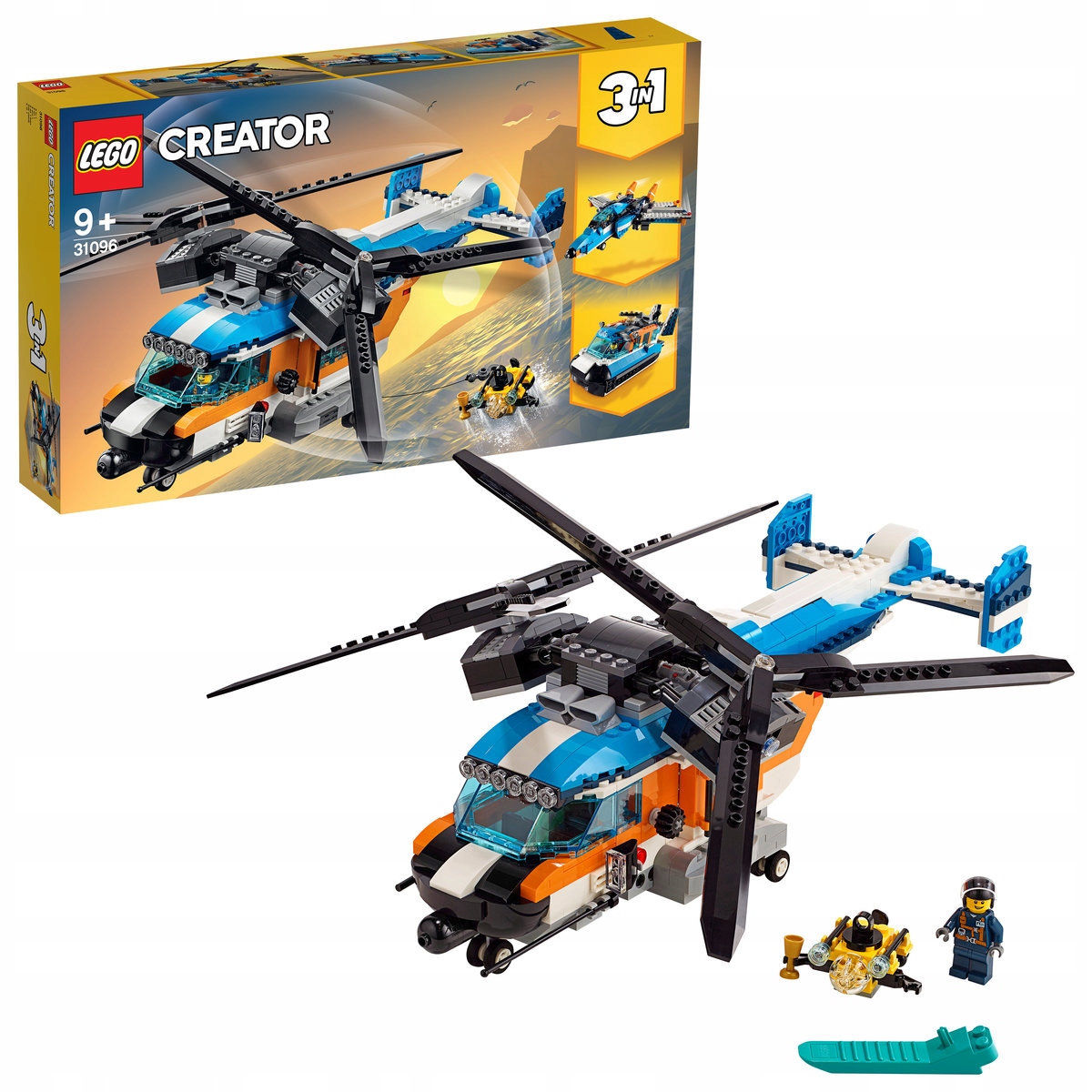 Lego Creator Śmigłowiec dwuwirnikowy 3w1 31096