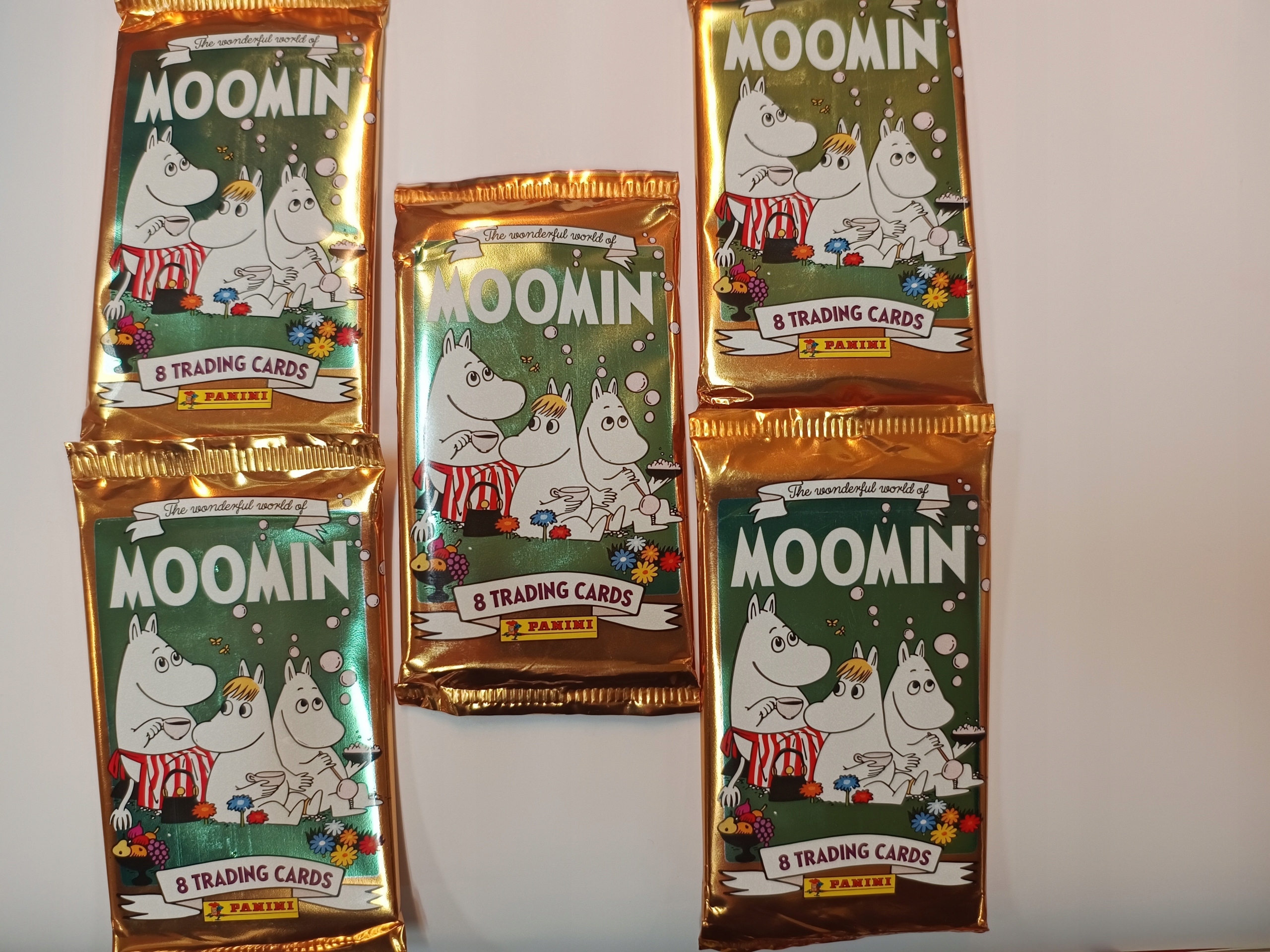 Karty Kolekcjonerskie Muminki Panini 5 Saszetek Do Albumu 40 Kart