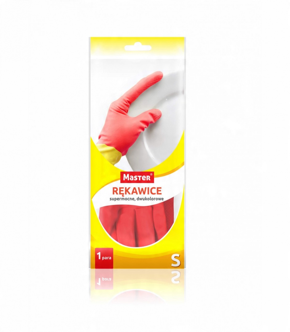 

Rękawice gospodarcze S Mocne! Dwukolorowe