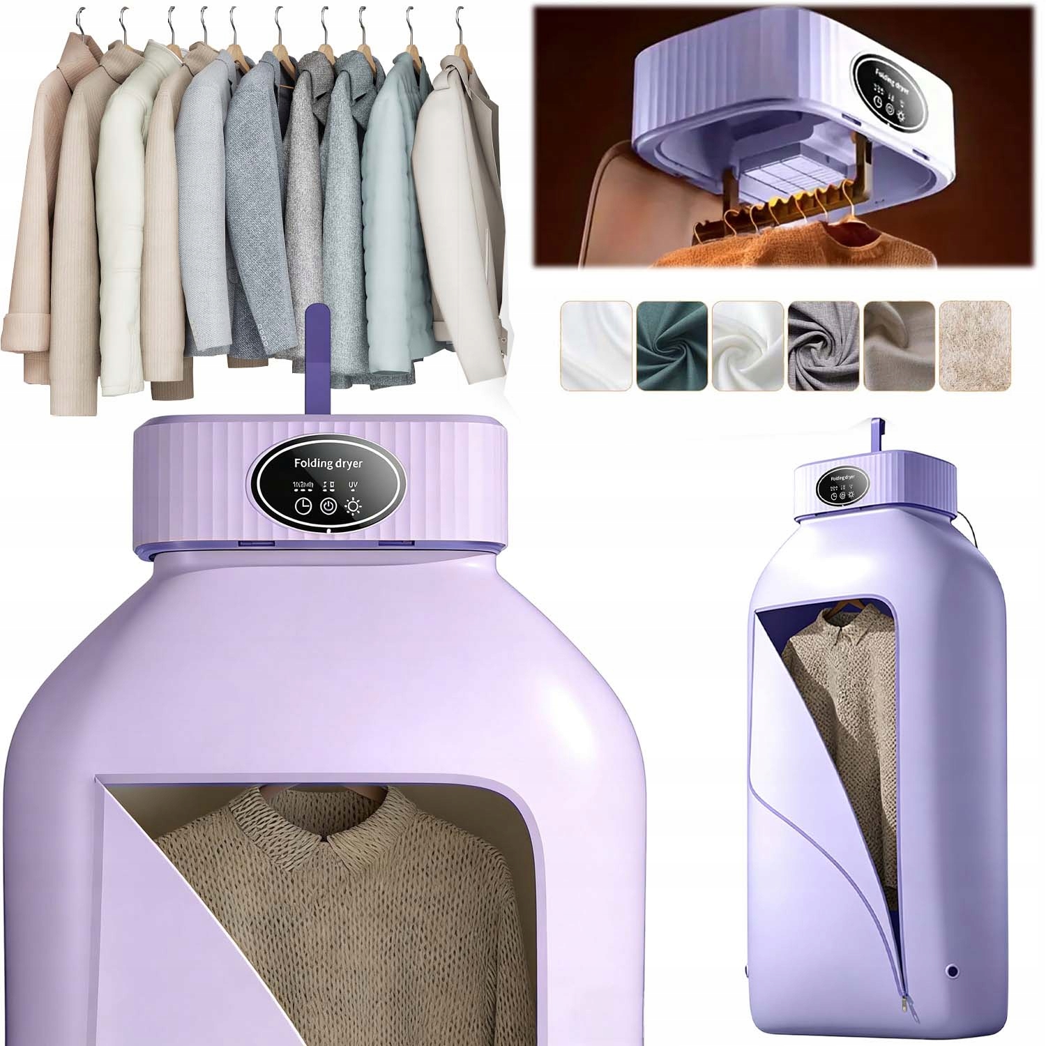 Přenosná Sušák Prádla Mini Elektrická Sušák S Tepelným Čerpadlem 600 W