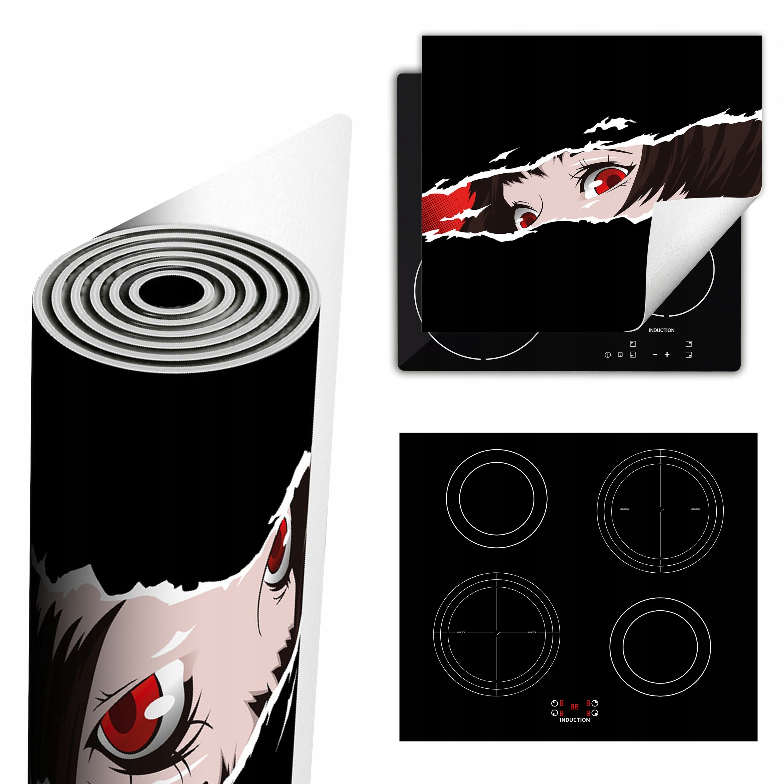 Ochranná Podložka Na Sporák Má Více Místa 60x52 černá anime