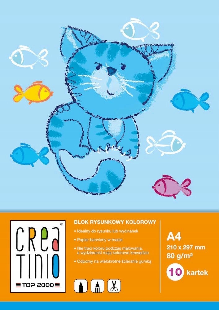 BLOK RYSUNKOWY kolorowy A3 10K