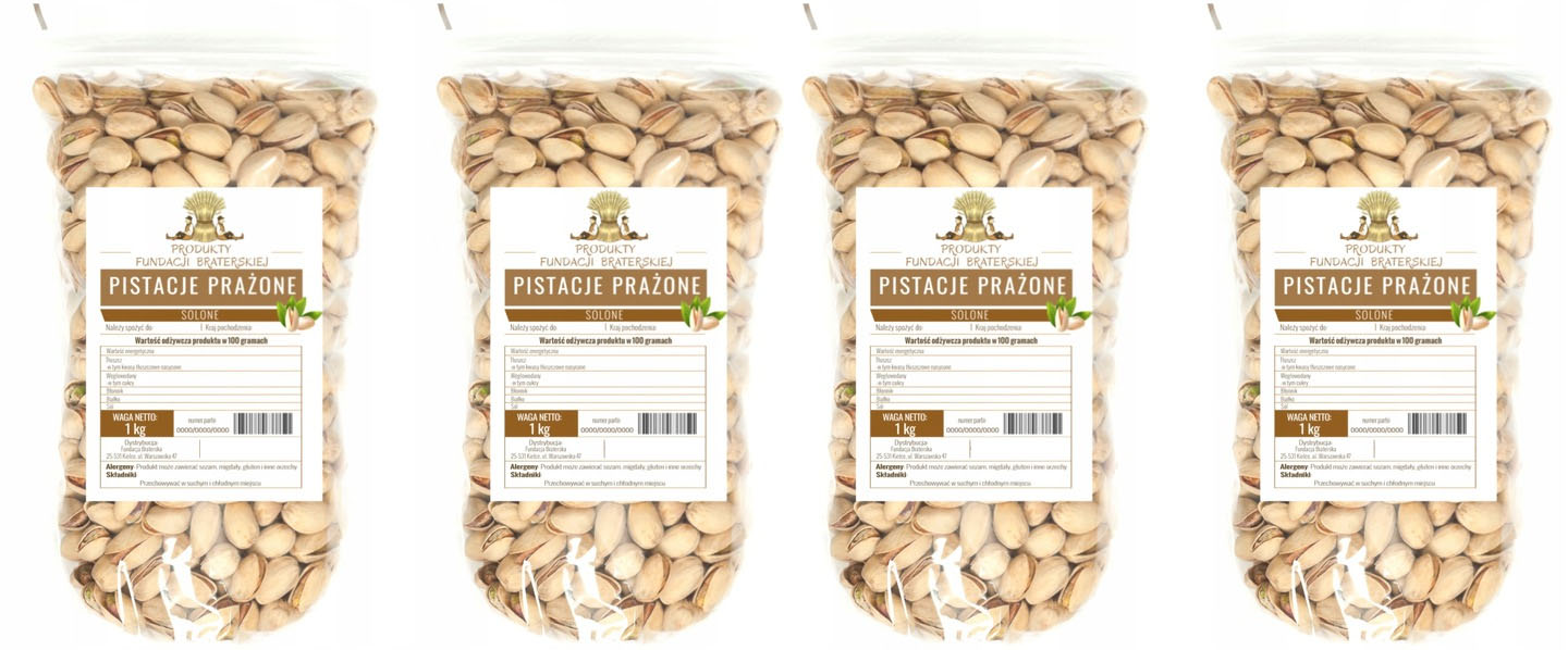 Pistacje Prażone Solone 4 x 1kg f_braterska