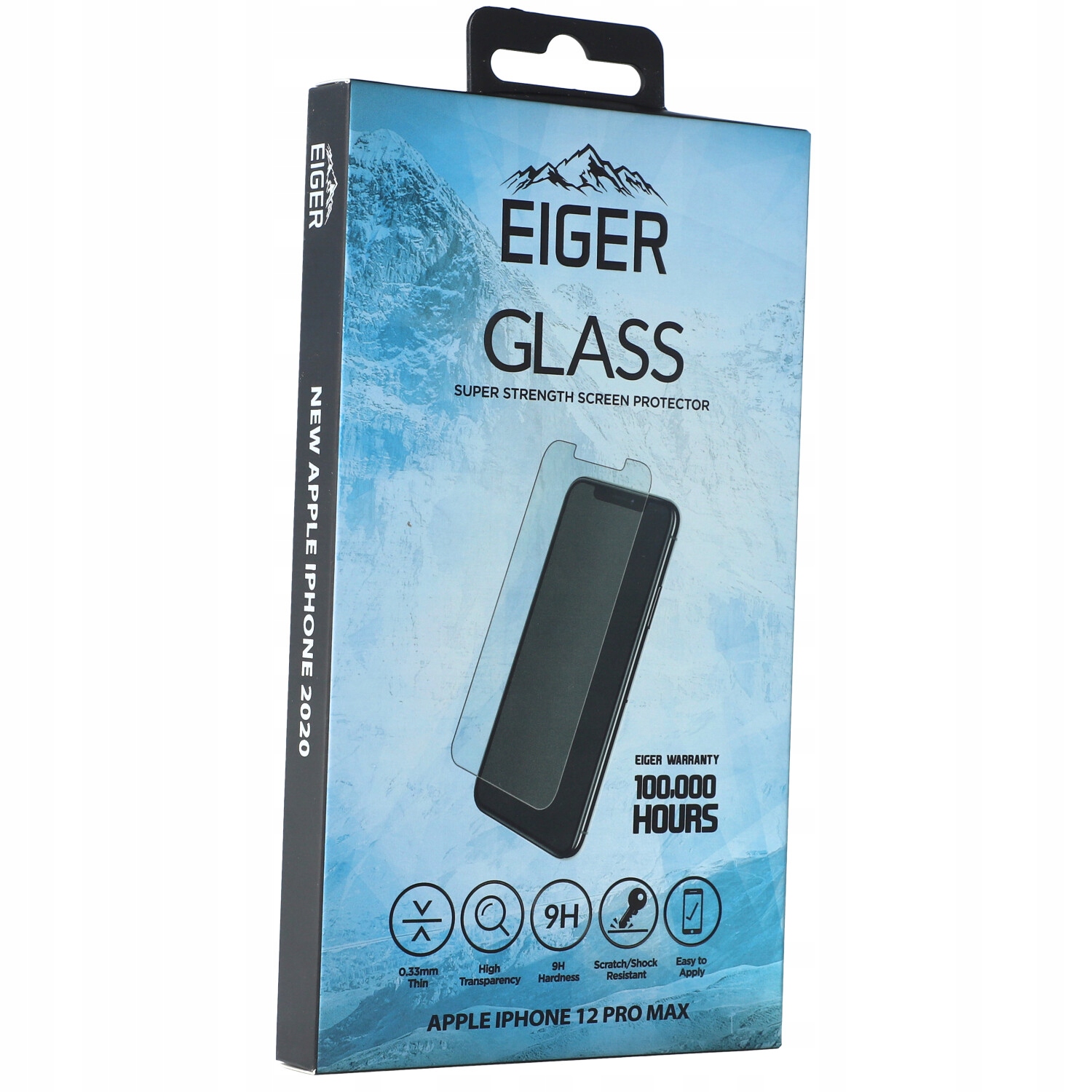 

Szkło do iPhone 12 Pro Max, Eiger Glass 2.5D