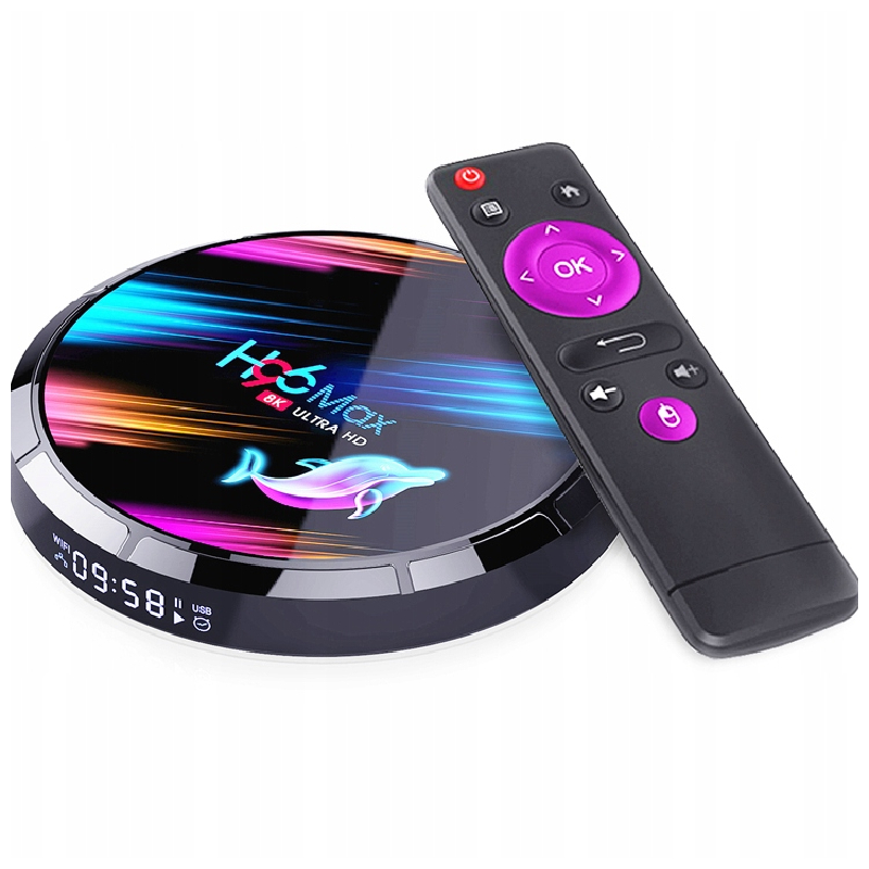 SMART TV BOX H96 MAX X3 4GB/64GB ANDROID NETFLIX 4K PRZYSTAWKA WIFI ULTRAHD