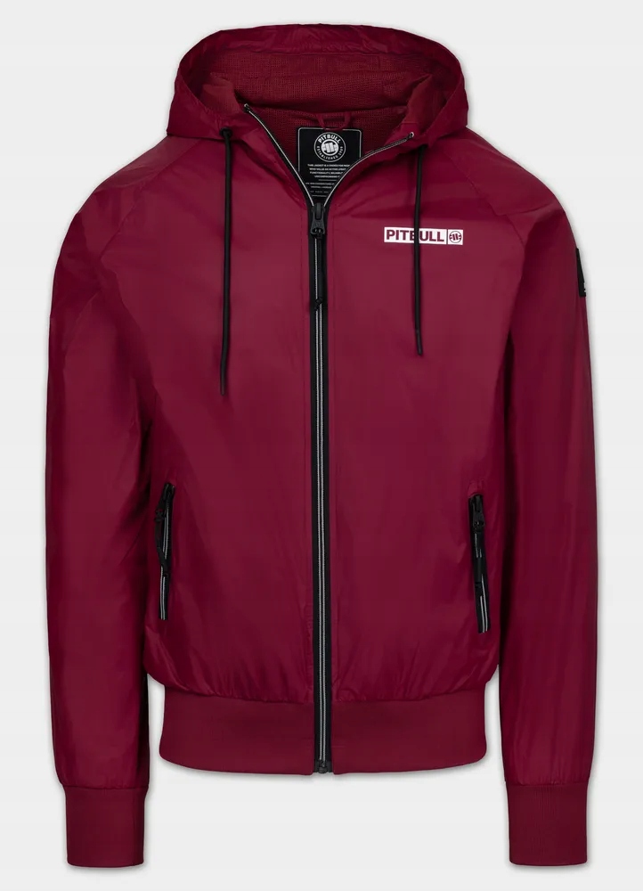 Pánská přechodová bunda s kapucí Pitbull, větruodolná, Athletic Logo II