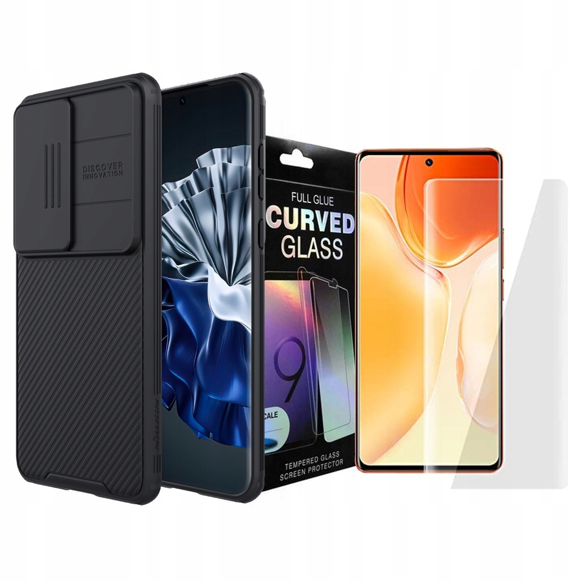

Etui do Huawei P60 Pro, plecki case szkło 3D Uv