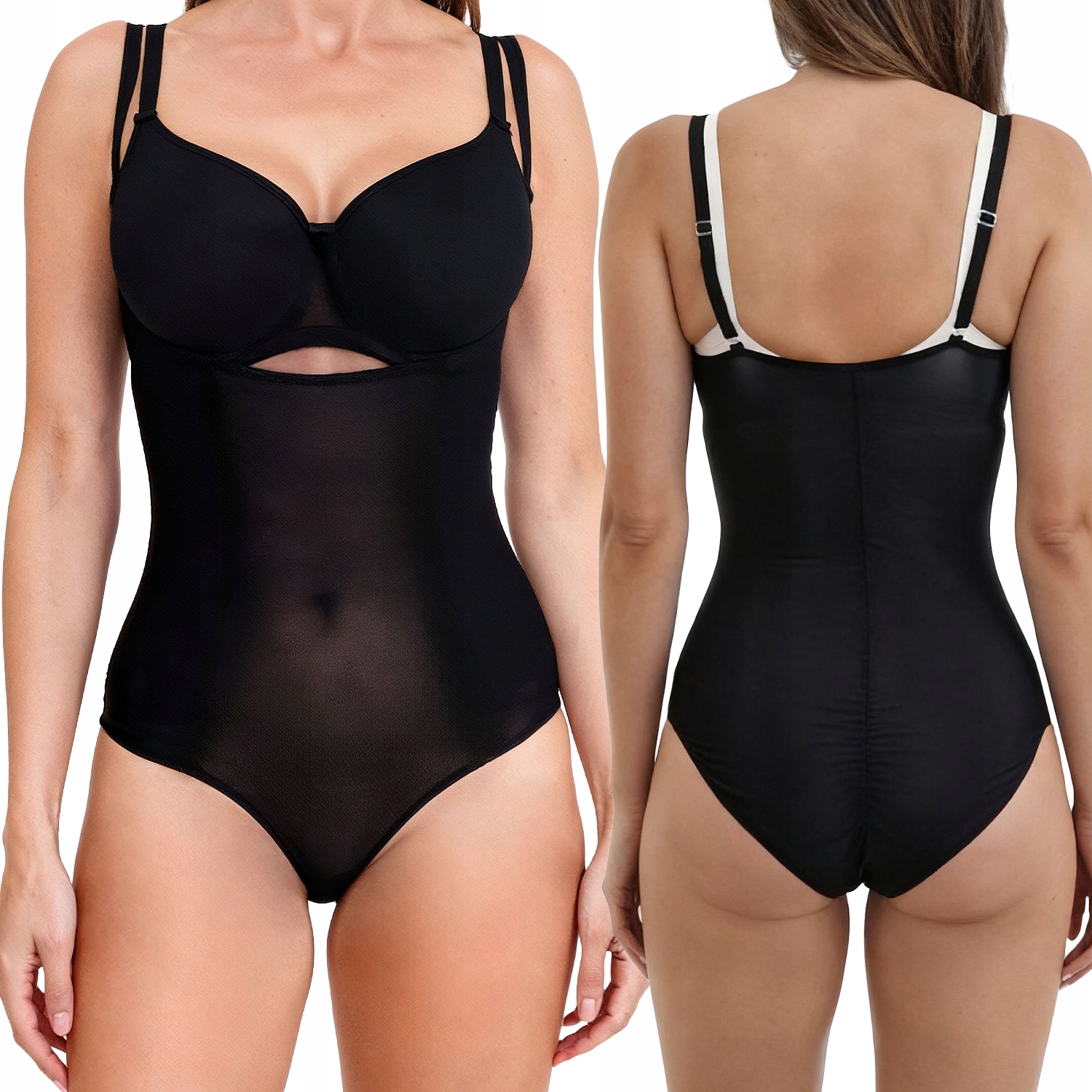 Vivisence 4107 černé modelovací body 2XL Zeštíhlující Body