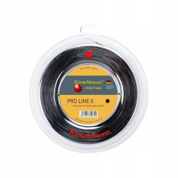 Tenisový výplet Kirschbaum Pro Line II 1,3 mm 200 metrů černý