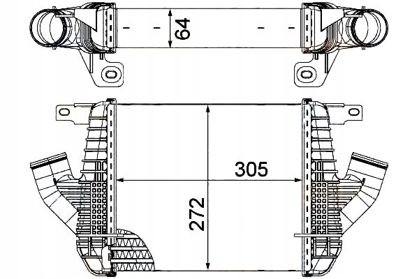 HELLA INTERCOOLER 376751231 Producent części Hella