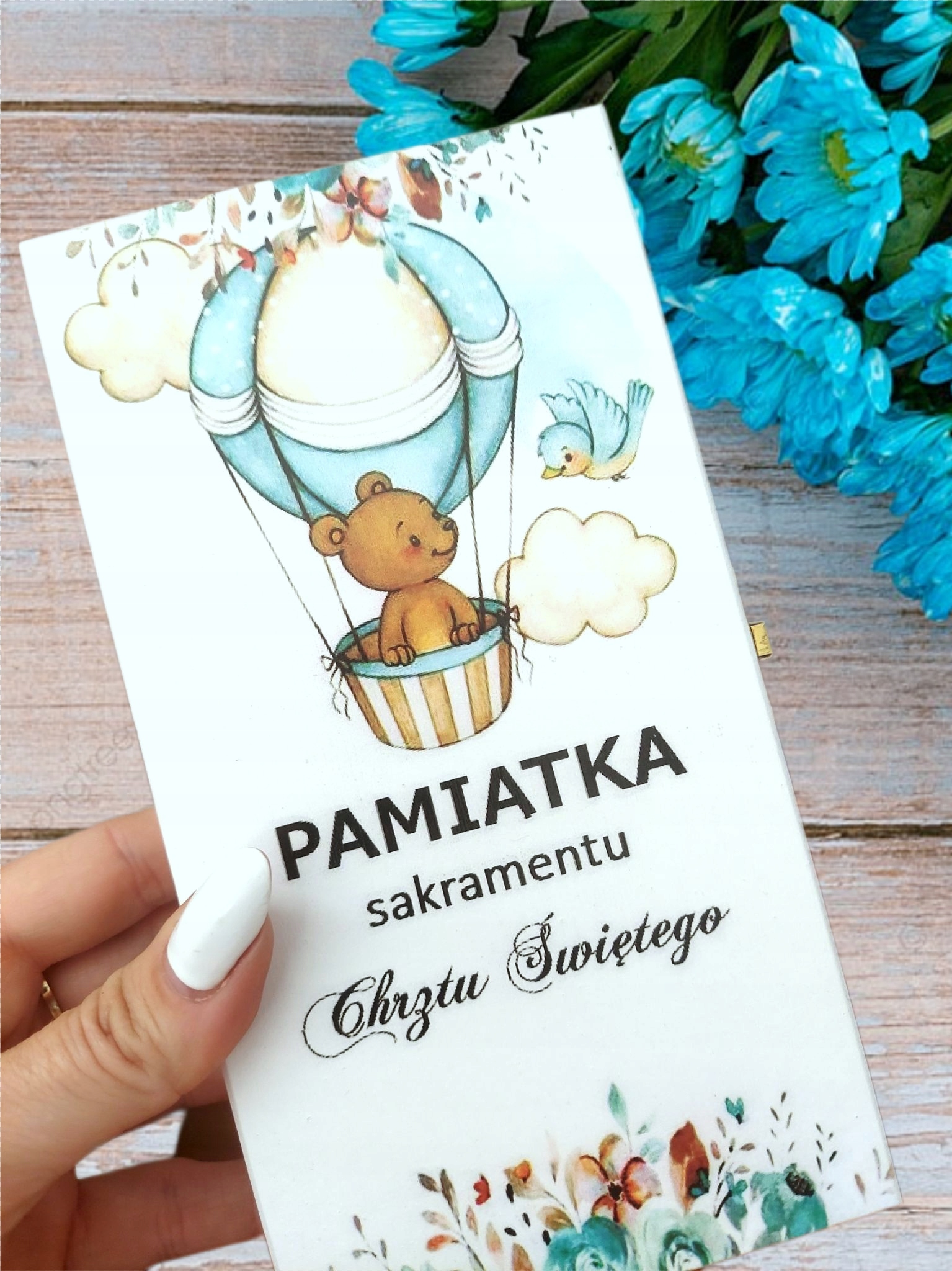 Pamiątka Sakramentu CHRZTU CHŁOPCA prezent uv Informacje dodatkowe z nadrukiem