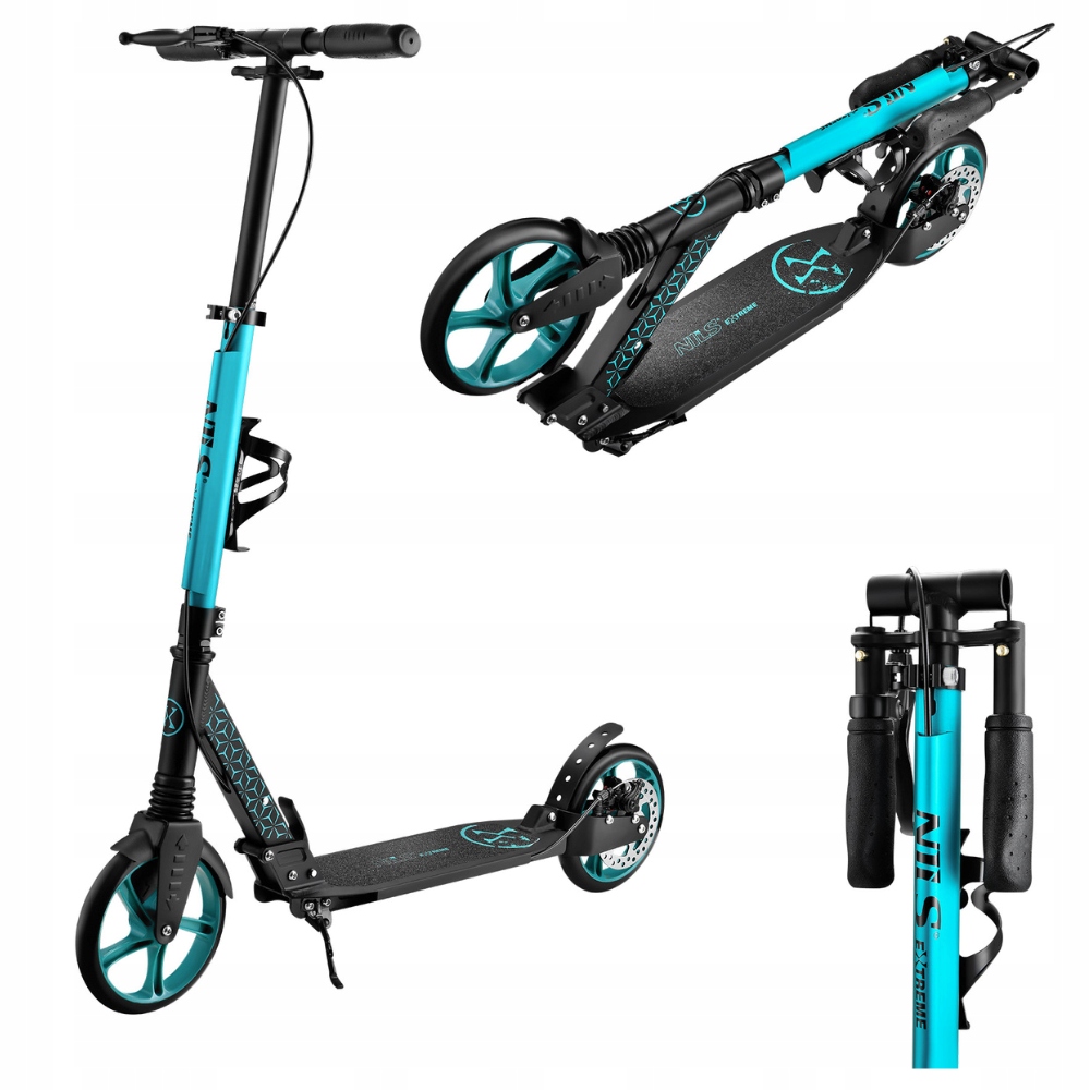 Hulajnoga Miejska Składana Młodzieżowa Nils Koła 200 mm Hamulec Tarczowy