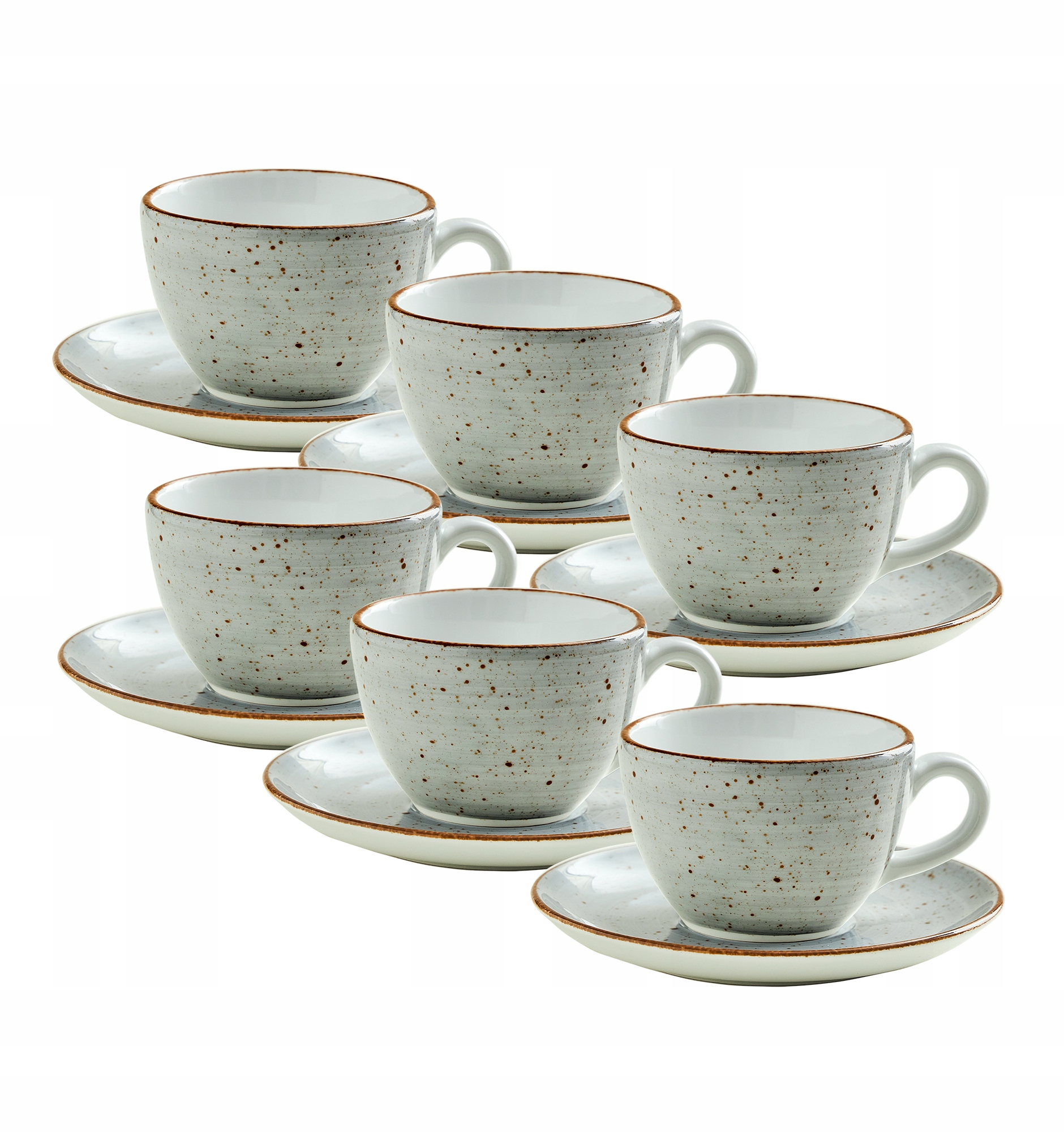 

Filiżanki 180 ml ręcznie malowane szare 6 szt.