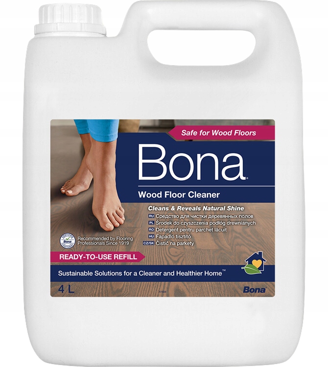 Bona WOOD FLOOR CLEANER uzupełniacz spray mop 4 L