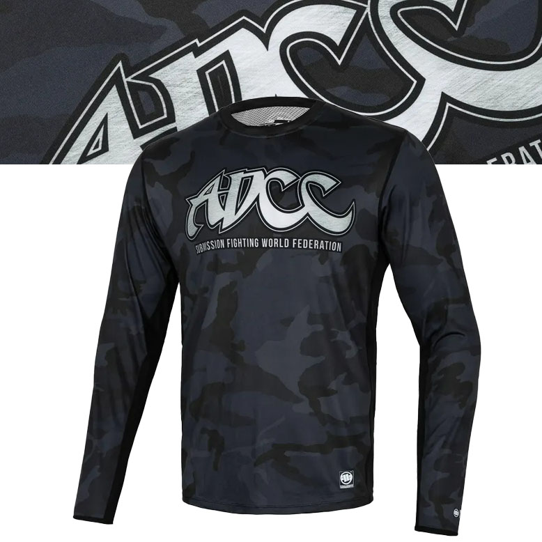 Męski Longsleeve Mesh Performance Adcc Pitbull West Coast Treningowy