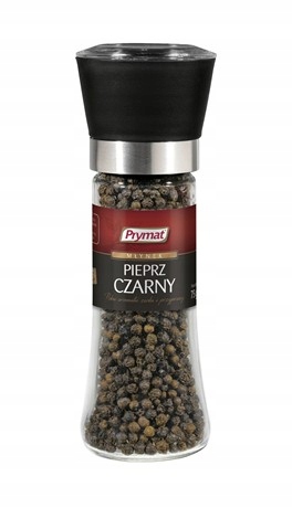 Prymat Pepř černý zrnitý mlýnek 4 x 75 g
