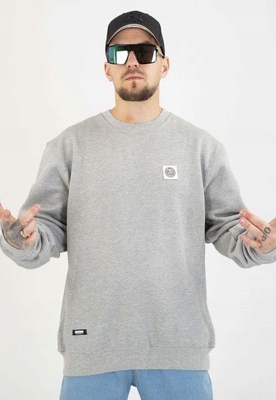 Mikina Mass Bez Kapuce Patch šedá