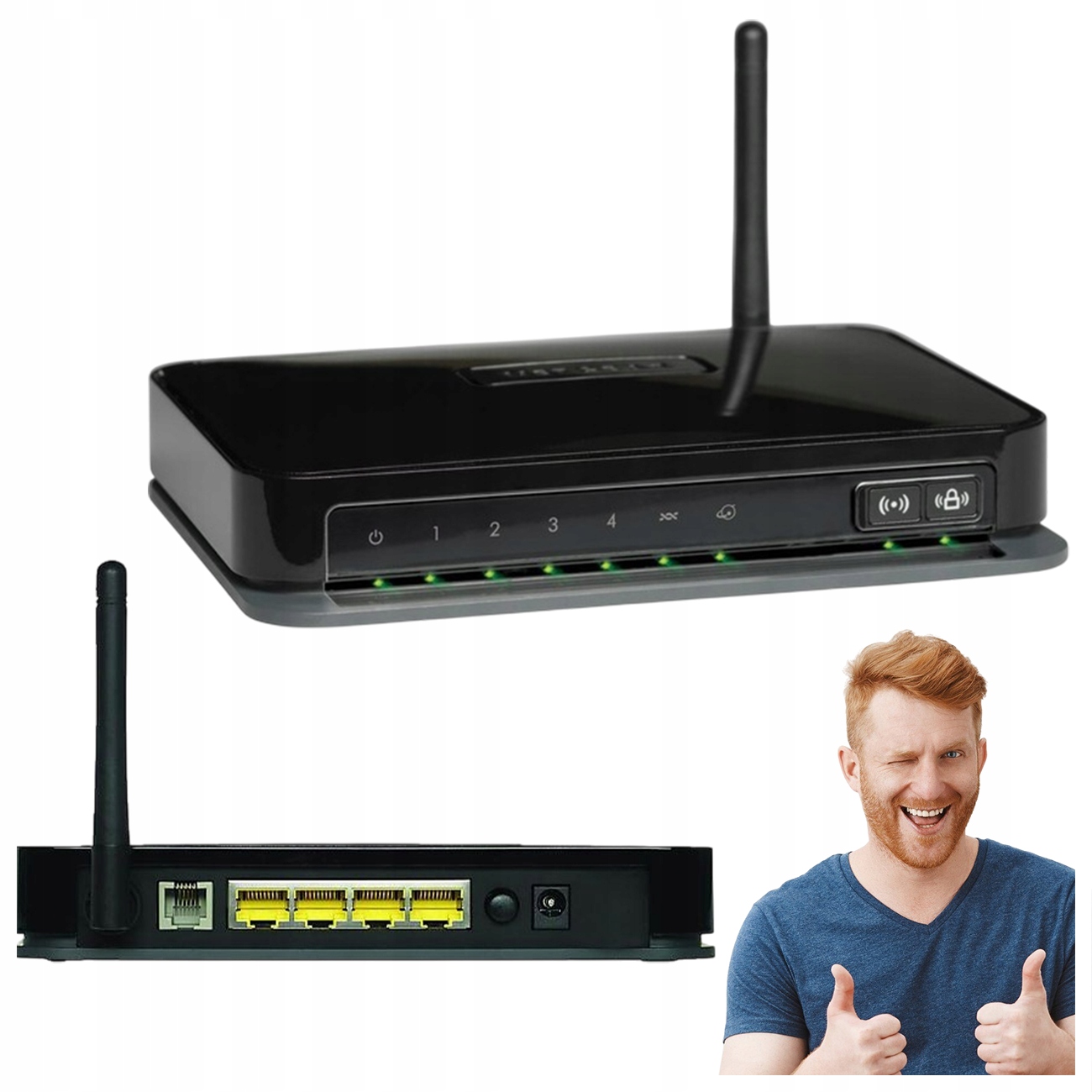 Router Netgear DGN1000 802.11n (Wi-Fi 4)