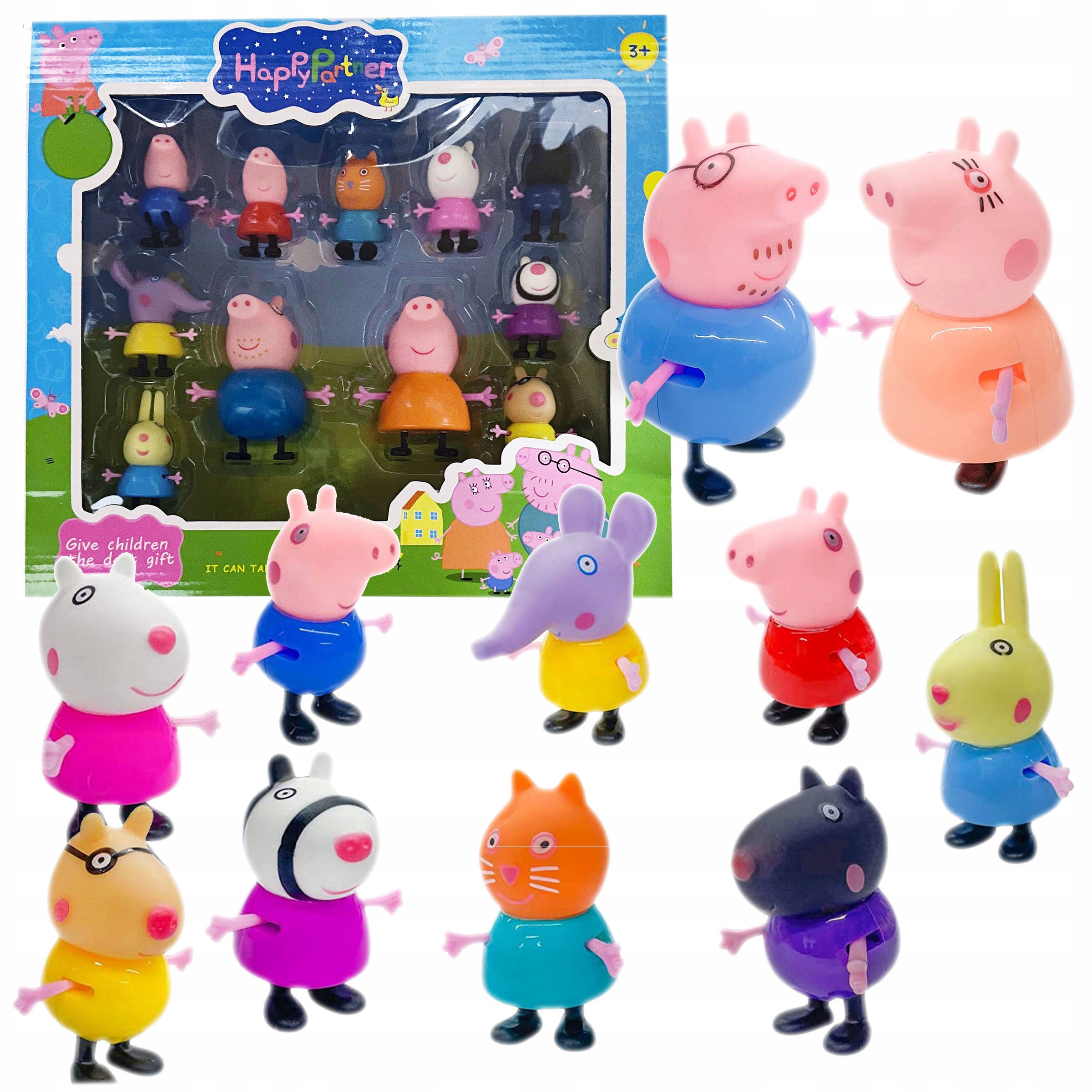 

Świnka Peppa Zestaw Figurek Figurki Rodzinka 11SZT