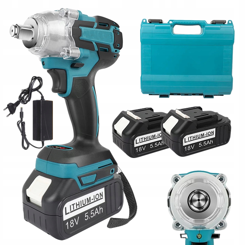 Bezdrátový Rázový Utahovák 21 V 3500 Úderů/min S Led Osvětlením