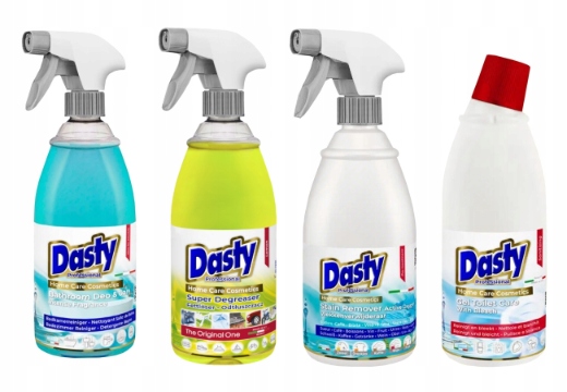 Levně Dasty Sada domácí chemie – čištění koupelny 0,7 l, odmašťovač 0,7 l,