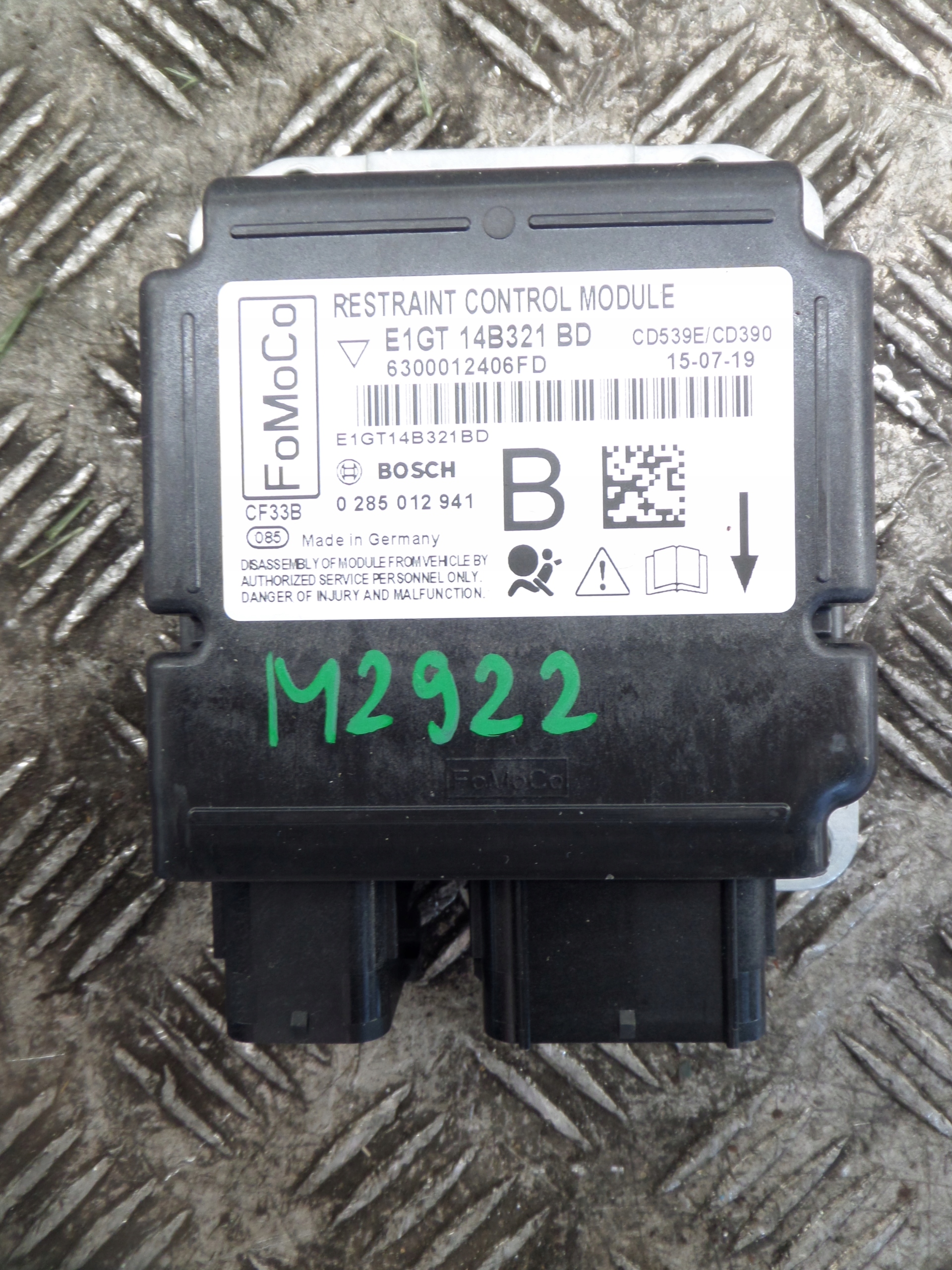 FORD S-MAX MK2 Module SENSOR Airbag Airbag e1gt14b321bd