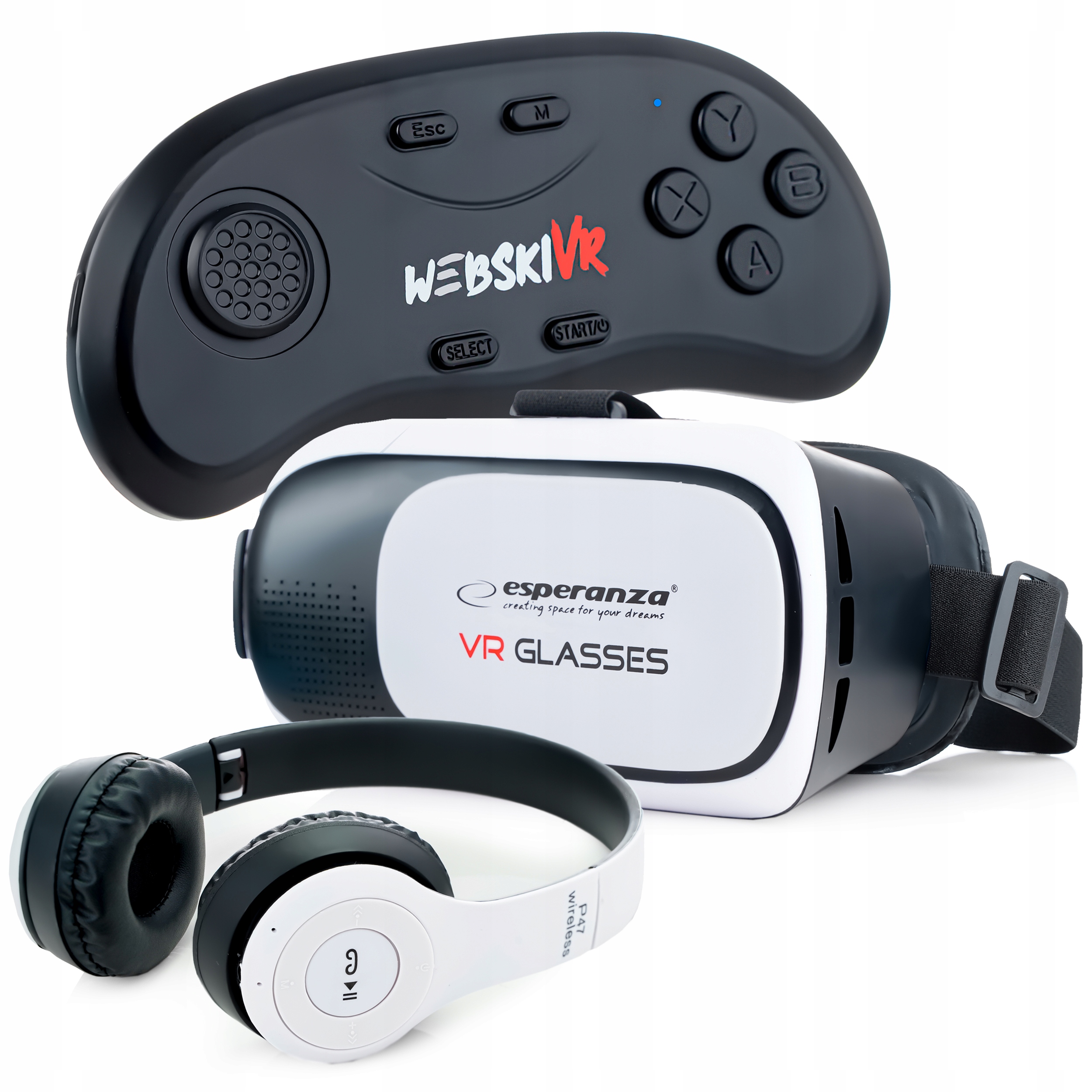 Okulary gogle 3D VR PRO+GAMEPAD PREZENT NA ŚWIETA