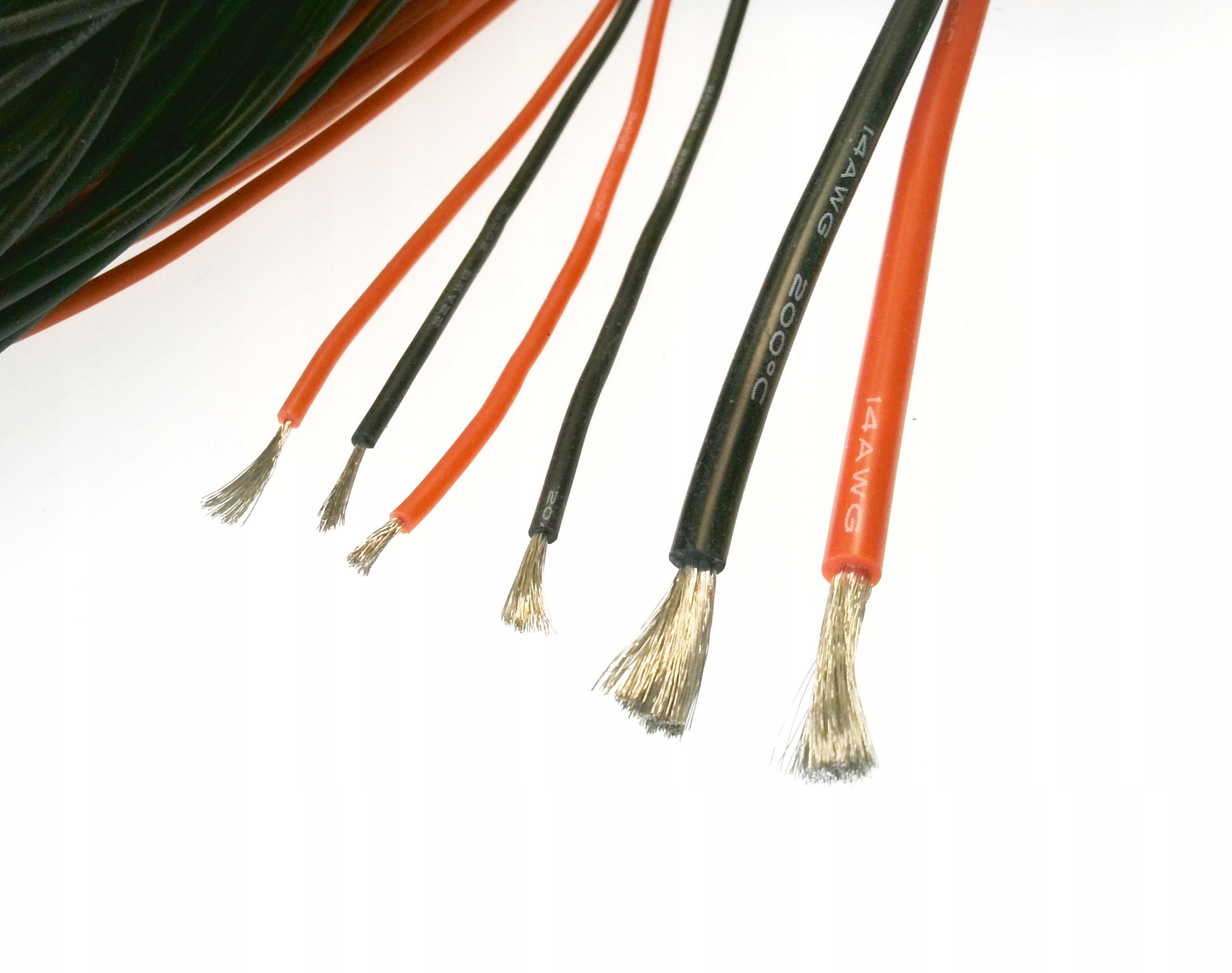 [STcs] KABSIL05 przewód Czarny Cu 0,5mm2 silikon, bardzo elastyczny _x5mb