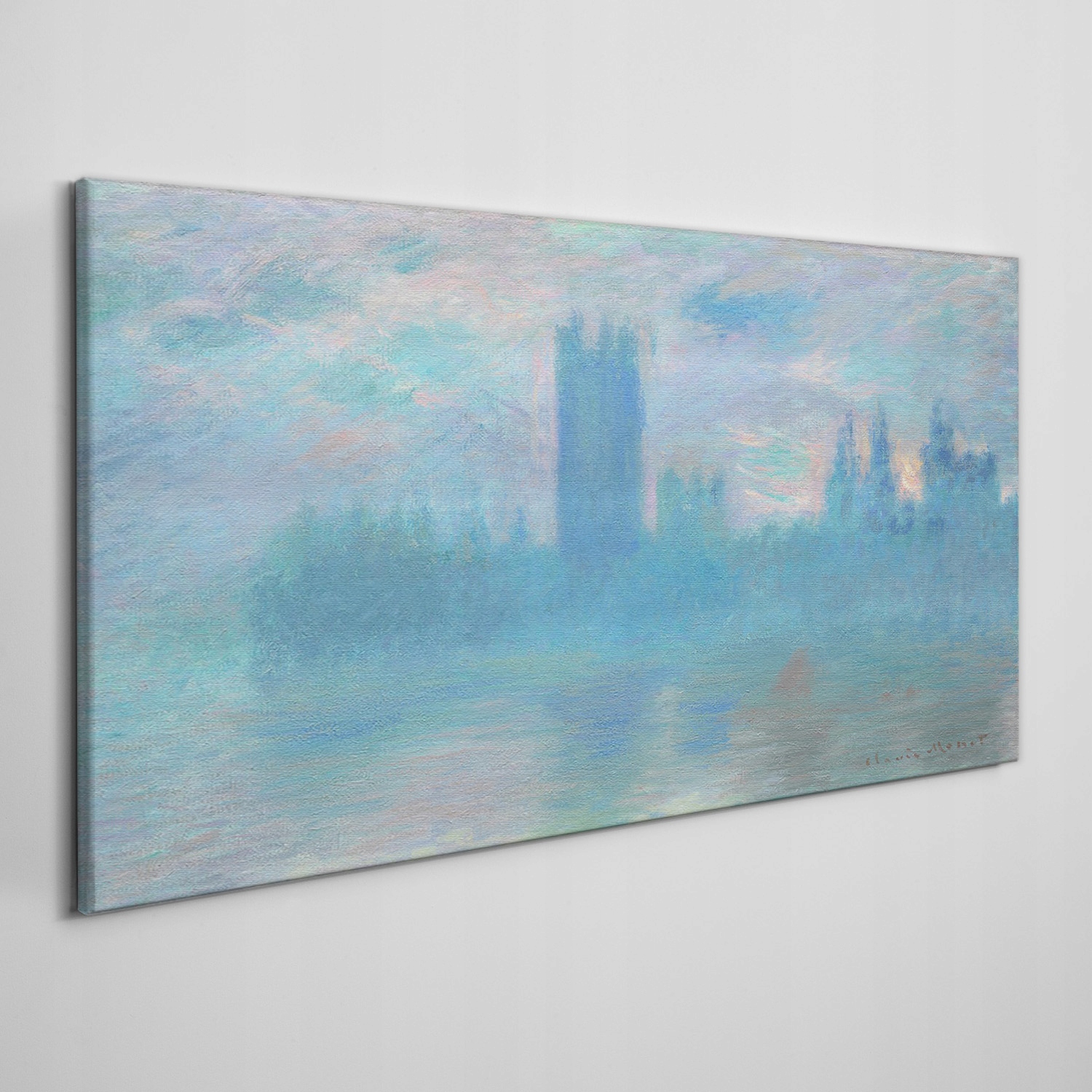 

Obraz na płótnie Domy parlamentu Monet 120x60 cm