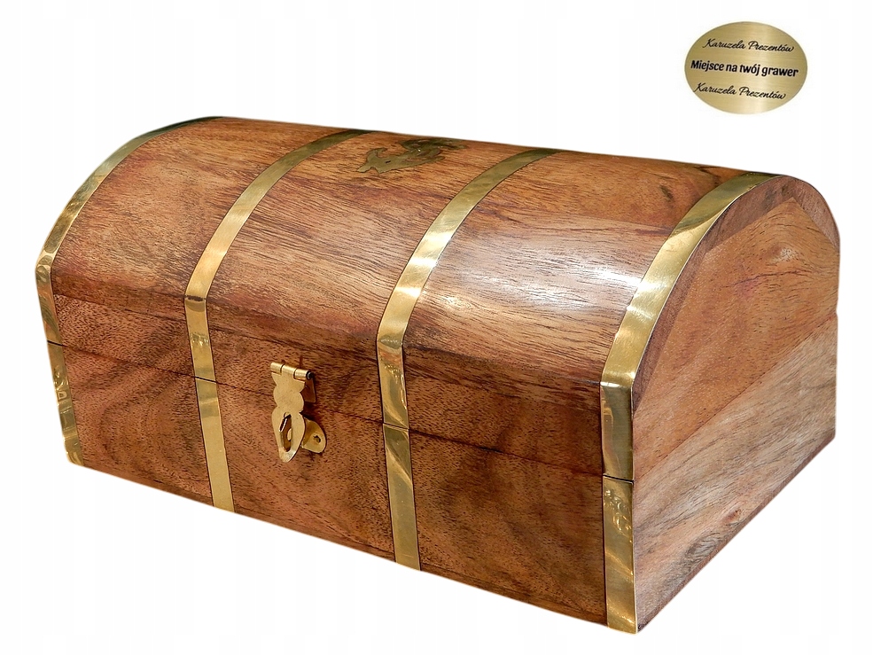 Krabička Na Sklizeň Pirátská Truhla Námořnické Dřevo dárek