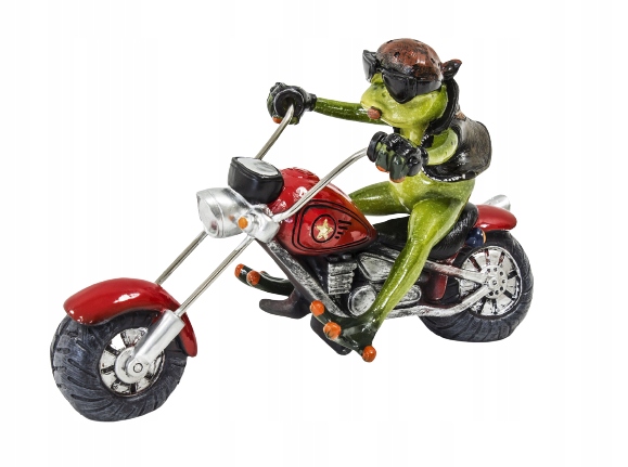 

Figurka Żaba Na Motocyklu Harleyu