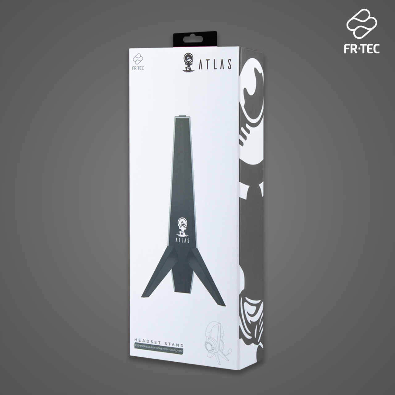 STOJAK NA SŁUCHAWKI ATLAS PREMIUM CZARNY Model FT2014