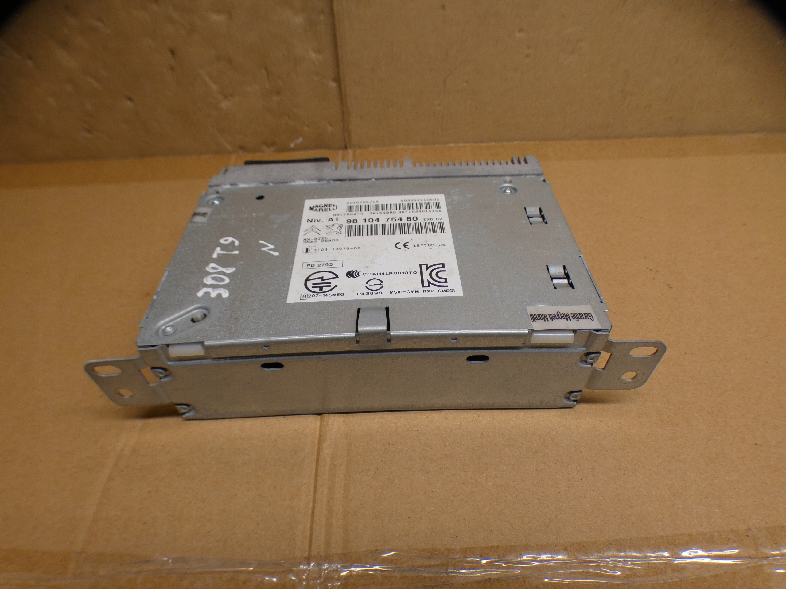 module RADIO NAVI navigation player PSA PEUGEOT 308 T9 9810475480