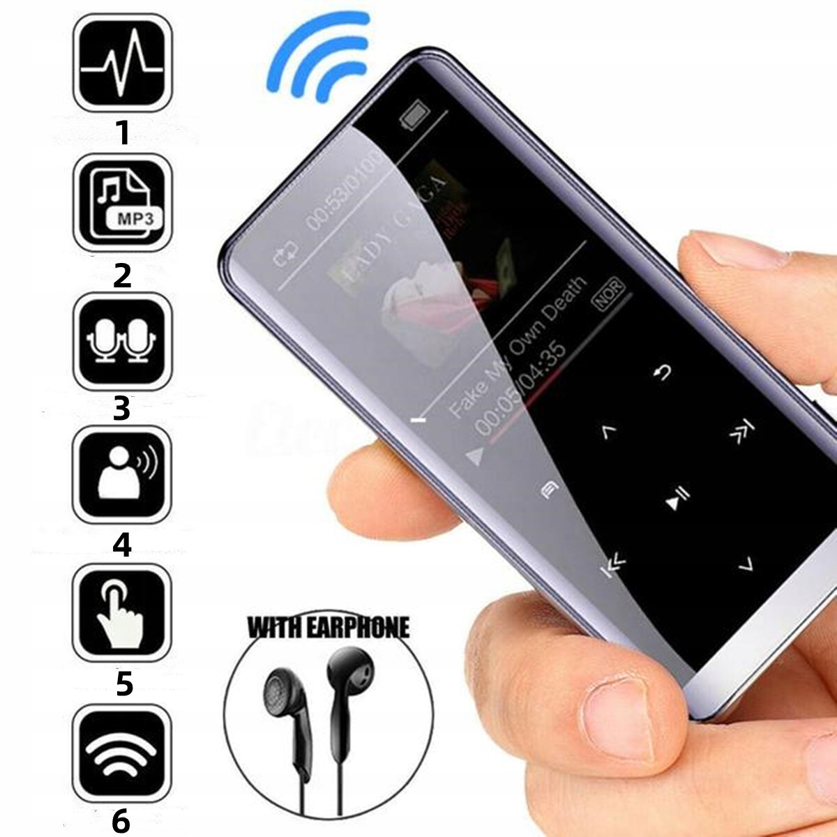 Odtwarzacz Bluetooth 1,8calowy wyświetlacz TFT MP4 Kod producenta HKMP416G23605