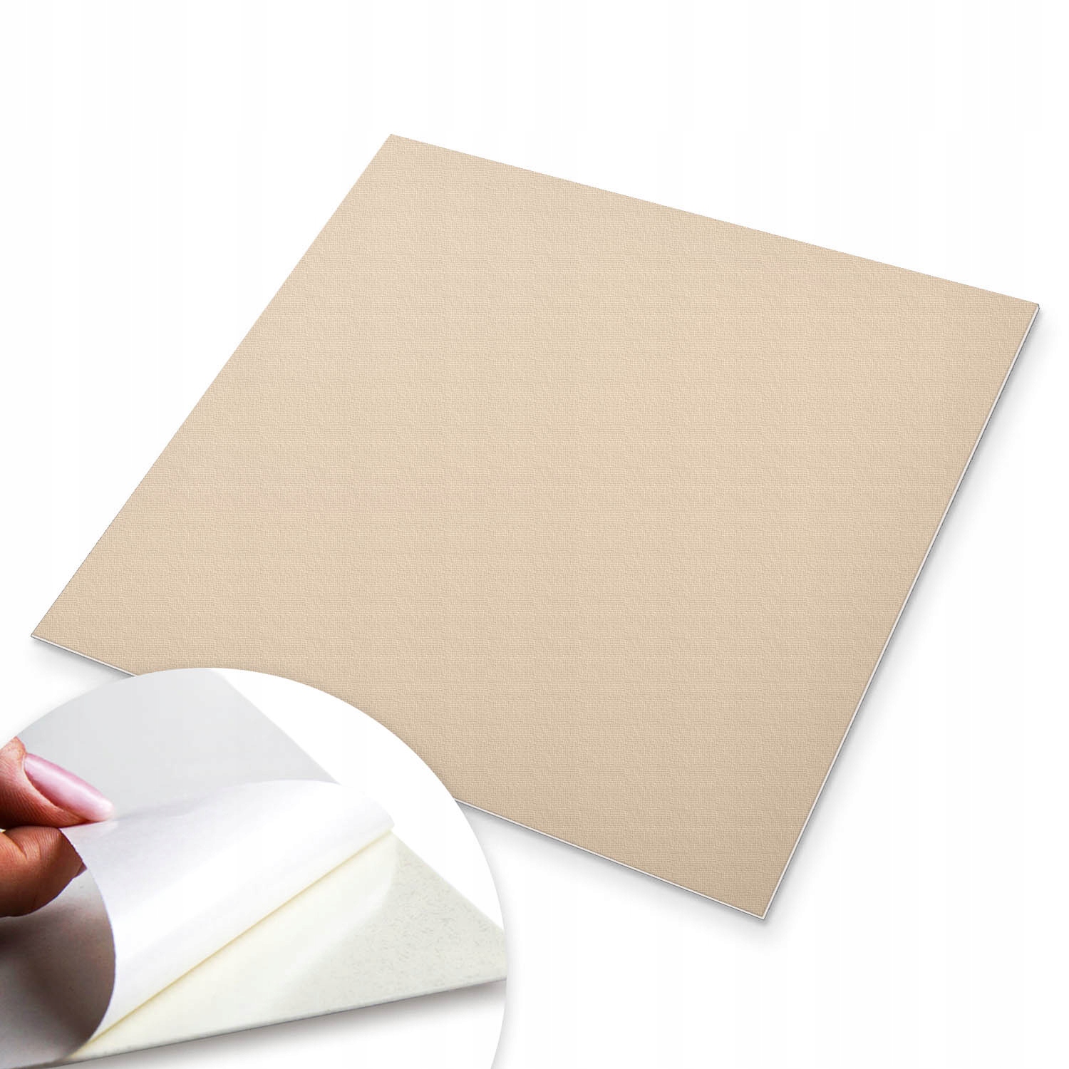 Sada samolepících vinylových dlaždic Béžová Harmonia 9 ks 30x30 cm