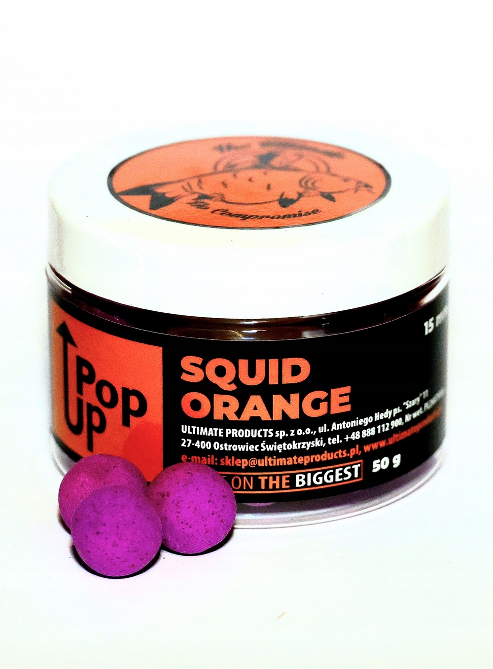 Pop-up Squid Orange 12 mm
