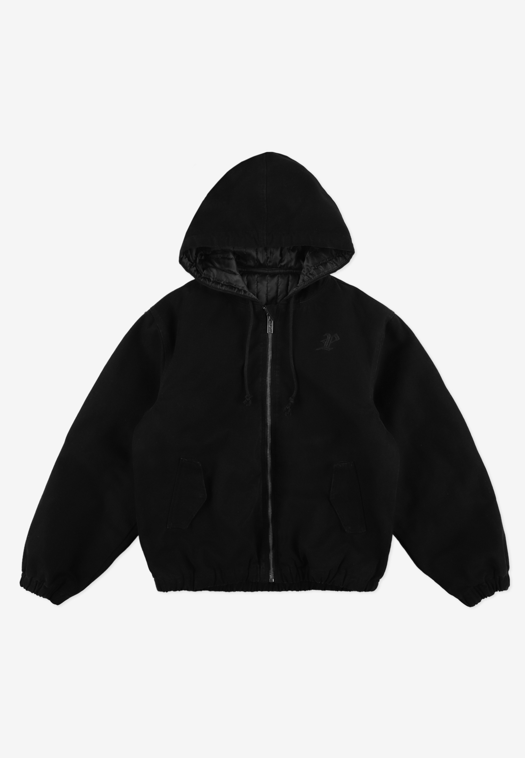 Bunda prosto jacket washed padded black, velikost S