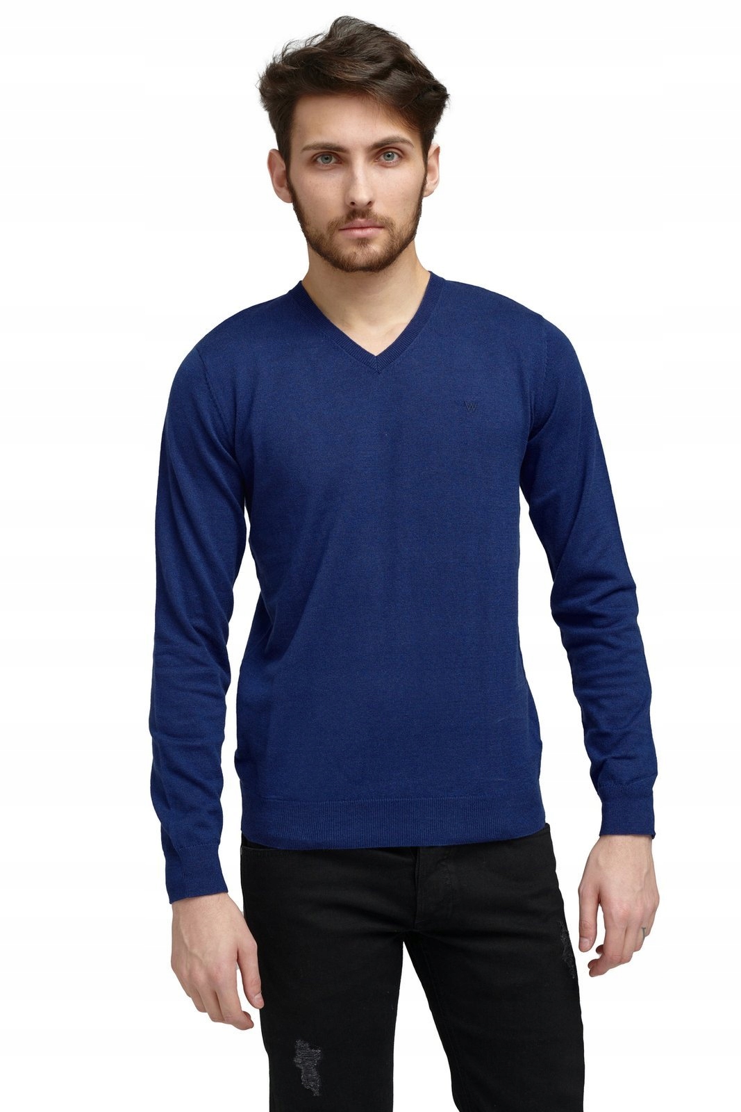 

Wrangler V Neck Knit Blue Depths W8A12PXJY S