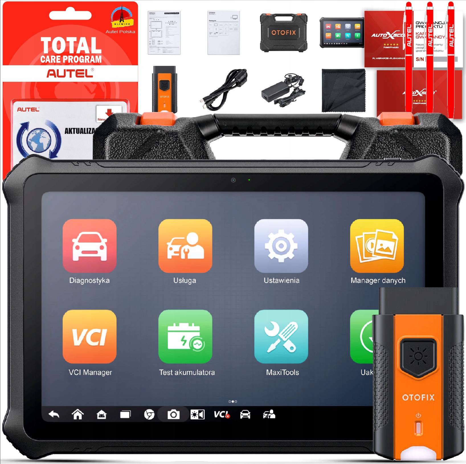 KOMPUTER DIAGNOSTYCZNY AUTEL Otofix D1 MAX Android 11 CANFD DoIP 2L Aktua