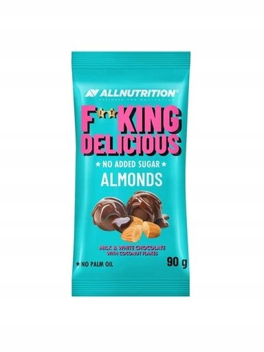 4 x Allnutrition Fitking mandle bez přidaného cukru v kokosových hoblinkách 90 g