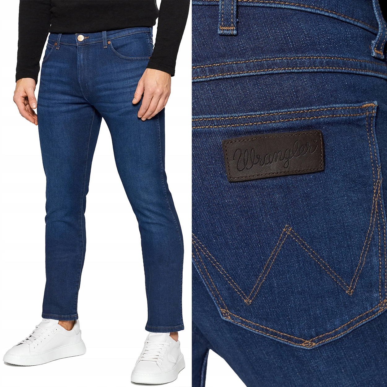Wrangler Larston The Bullseye DžinS přiléhavé džínové kalhoty W28 L32